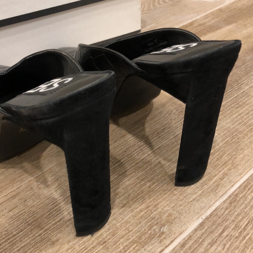 Senso Vika Crocodile-Effect Mules View 5